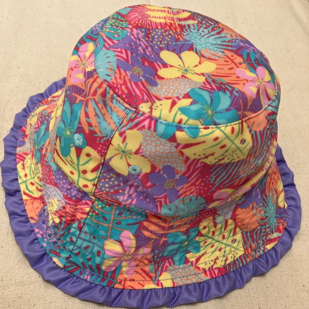 Baby Girl Reversible Sun Hat, infant hat certified UPF 50+ a buttery soft fabric